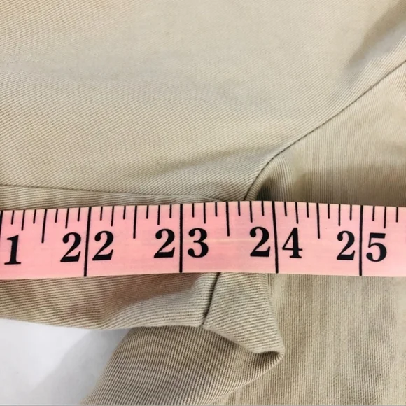 Paul Harris Design Cropped Tan Khaki Chino Style Pants Women Size 10 - Picture 7 of 7